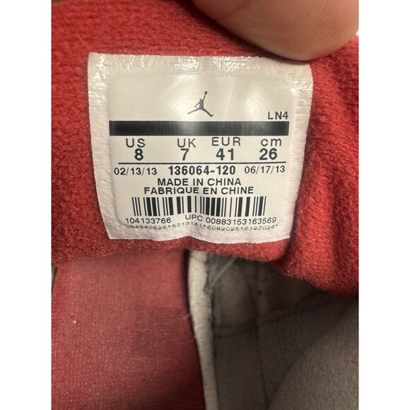 Nike Air Jordan 3 Retro OG 'Fire Red' 2013 Size 8 - 136064-120 - W/R/B - Picture 7 of 9